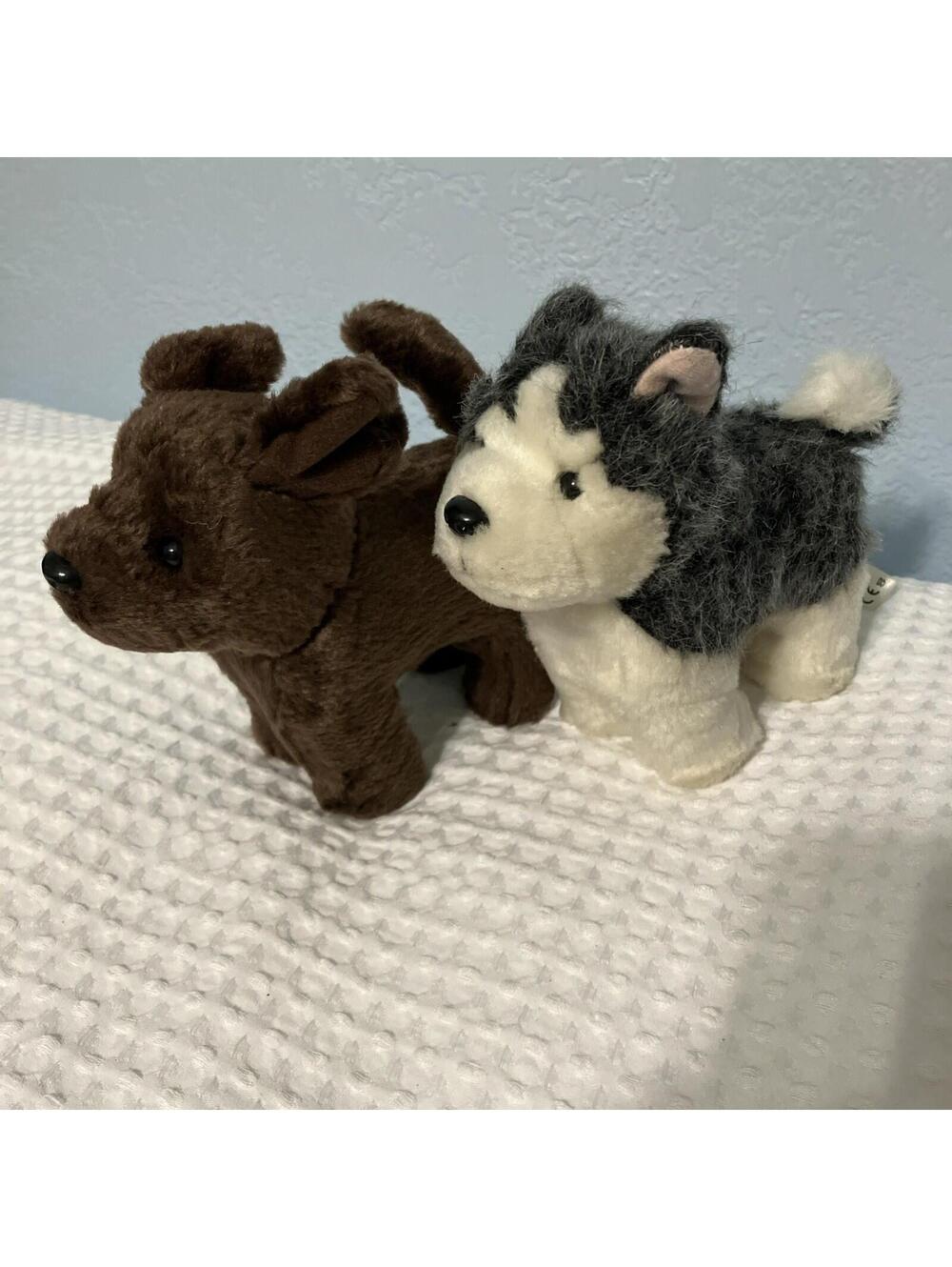 American Girl Siberian Husky & Chocolate Lab 7” Plush Stuffed Animal